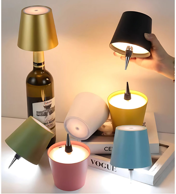 Wine Bottle Lamp (Black)