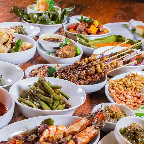 Singapore food with wine pairing