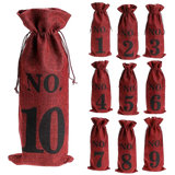 Numbered Blind Wine Tasting Bags — Set of 10