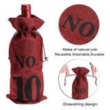 Numbered Blind Wine Tasting Bags — Set of 10