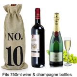 Numbered Blind Wine Tasting Bags — Set of 10